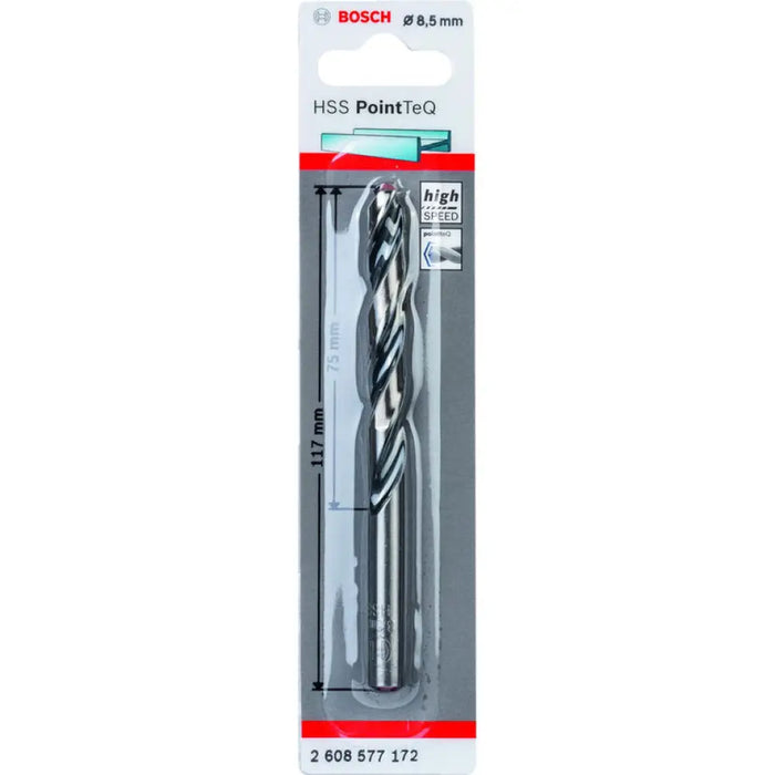 СВРЕДЛО ЗА МЕТАЛ BOSCH HSS PointTeQ 8.5x75x117