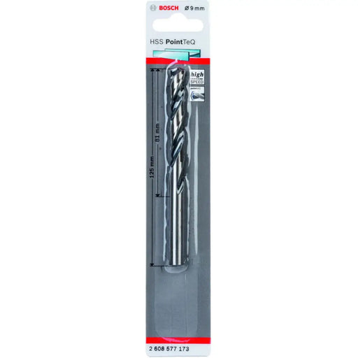 СВРЕДЛО ЗА МЕТАЛ BOSCH HSS PointTeQ 9x81x125