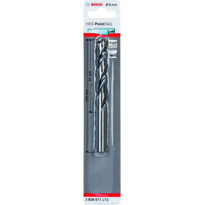 СВРЕДЛО ЗА МЕТАЛ BOSCH HSS PointTeQ 9x81x125