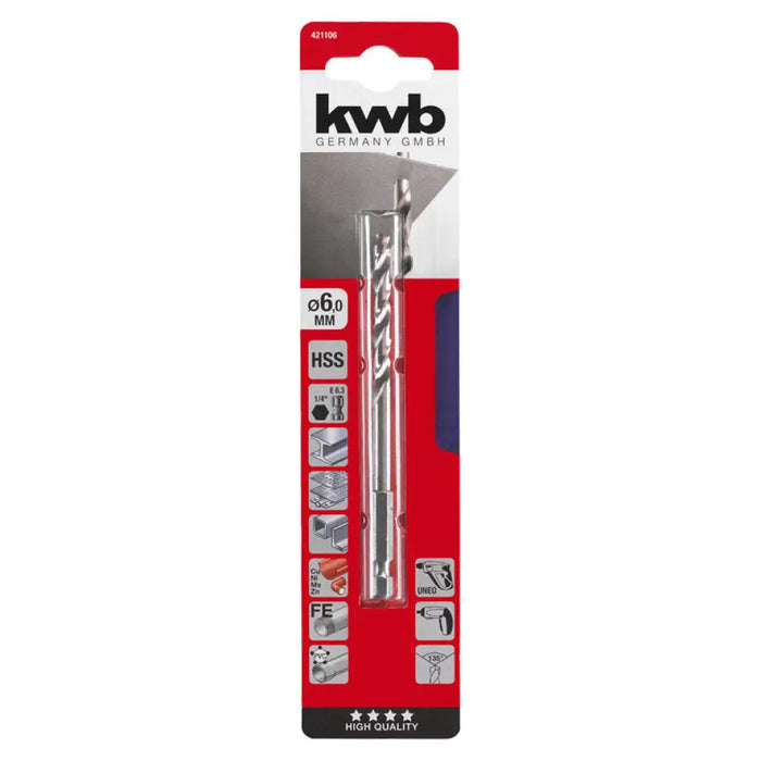 СВРЕДЛО ЗА МЕТАЛ KWB 6x80x115