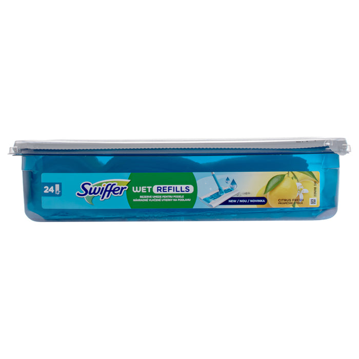 РЕЗЕРВИ МОКРИ КЪРПИ ЗА МОП ЗА СУХО И МОКРО ПОЧИСТВАНЕ 24 БР SWIFFER