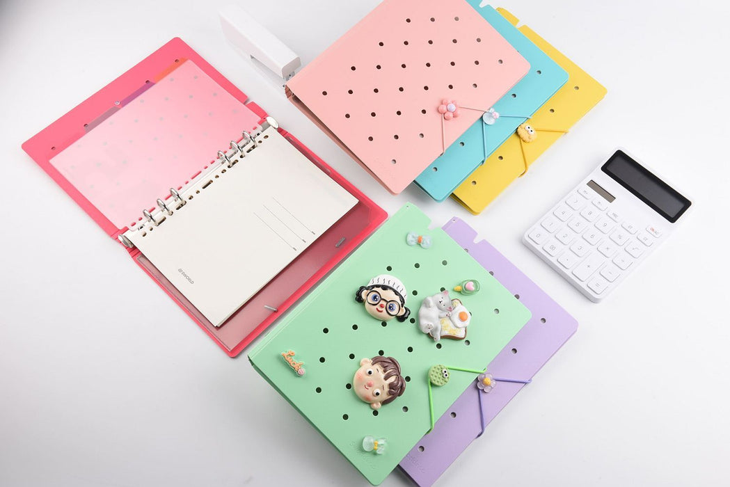 Тефтер Sworld ME - А5, с 6 ринга, 40 листа, зелен