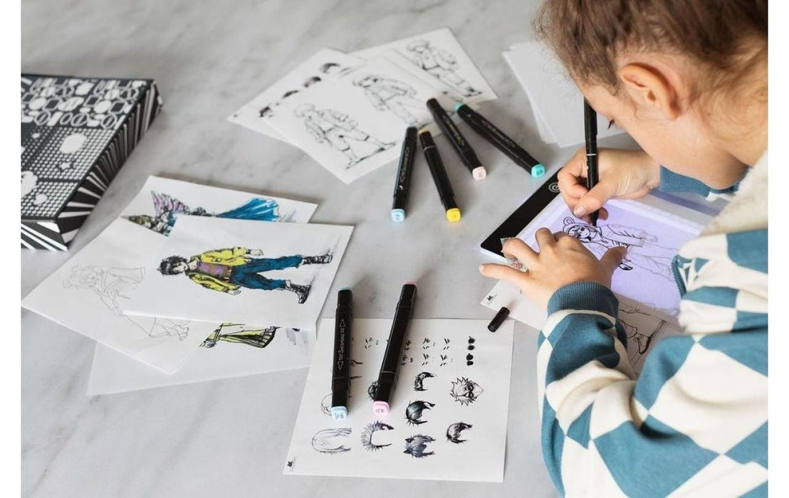 Творчески комплект Sycomore - Manga XL, с LED подложка за рисуване