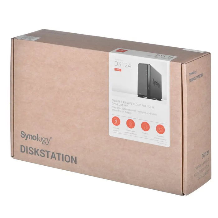 Synology DiskStation DS124 NAS/сървър за съхранение Desktop