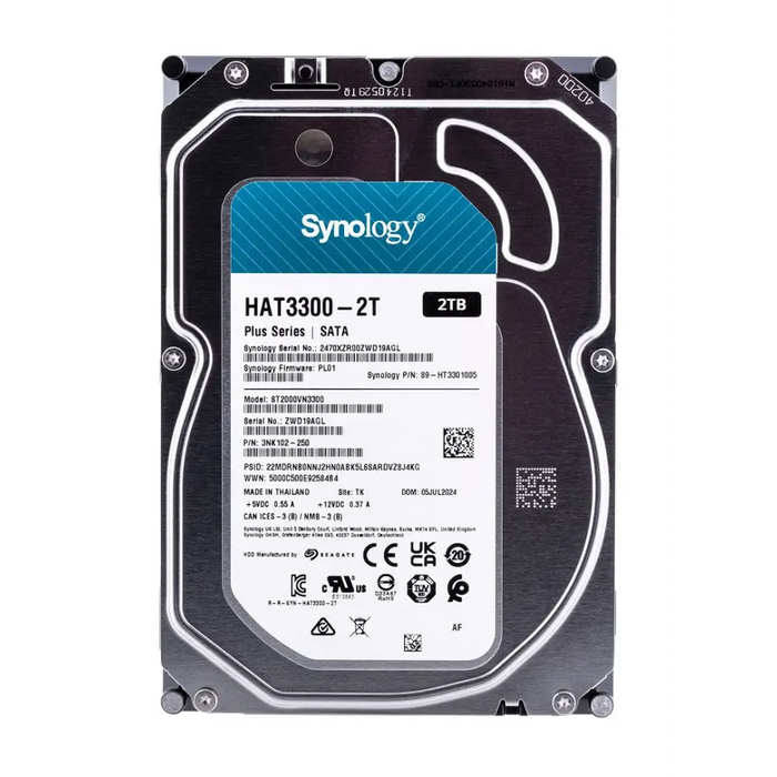 Synology HAT3300-2T вътрешен твърд диск 2 TB 5400 RPM 3.5’’