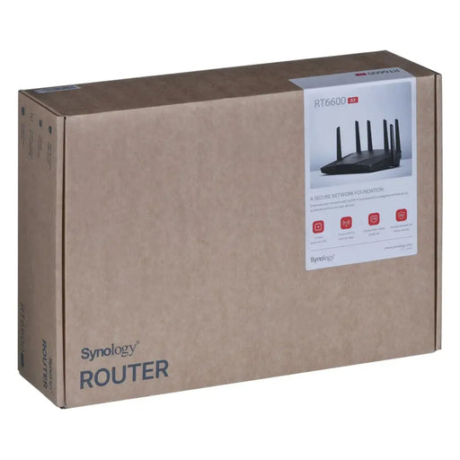 Synology RT6600ax Router WiFi6 1xWAN 3xGbE 1x2.5Gb безжичен