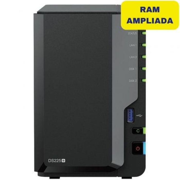 SATA 5.25" калъф за SATA 2.5" Synology DS225+/6G Intel Celeron Черен