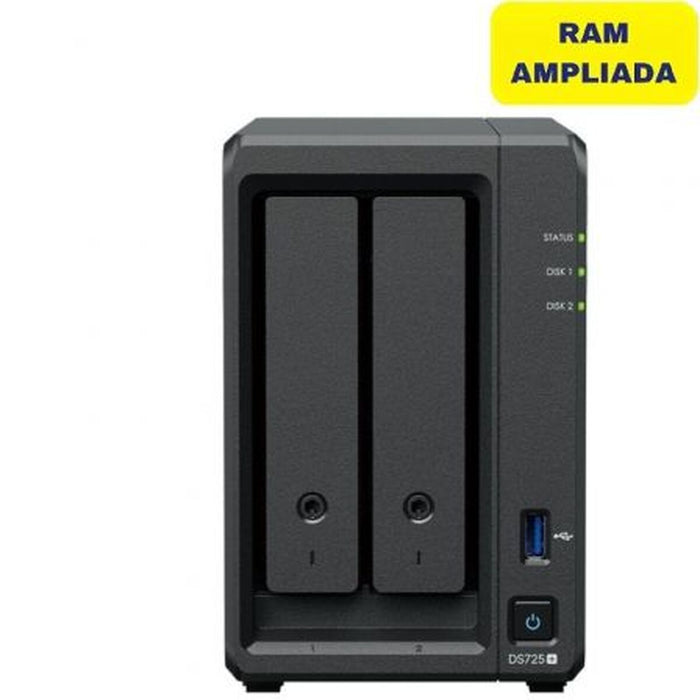 SATA 5.25" калъф за SATA 2.5" Synology DS725+/16G Черен Quad Core