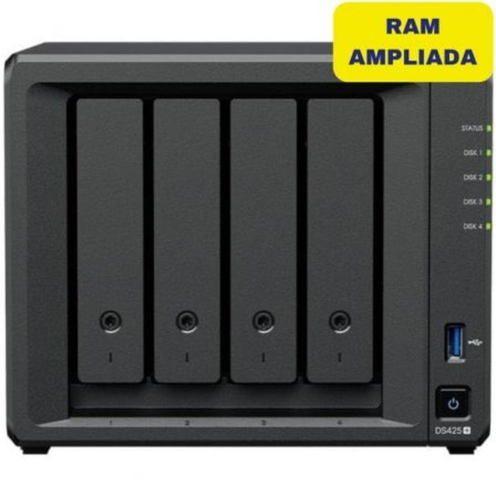 SATA 5.25" калъф за SATA 2.5" Synology DS425+/6G Intel Celeron Черен