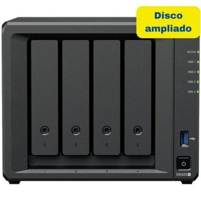SATA 5.25" калъф за SATA 2.5" Synology DS425+ 8TB Черен Intel Celeron J4125