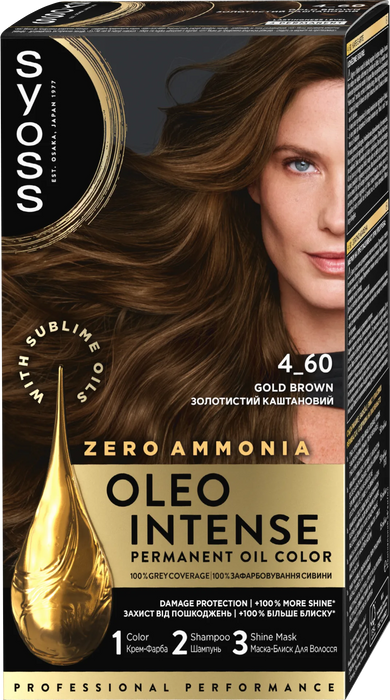 Боя за коса без амоняк Nr.4-60 Gold Brown, 1 бр