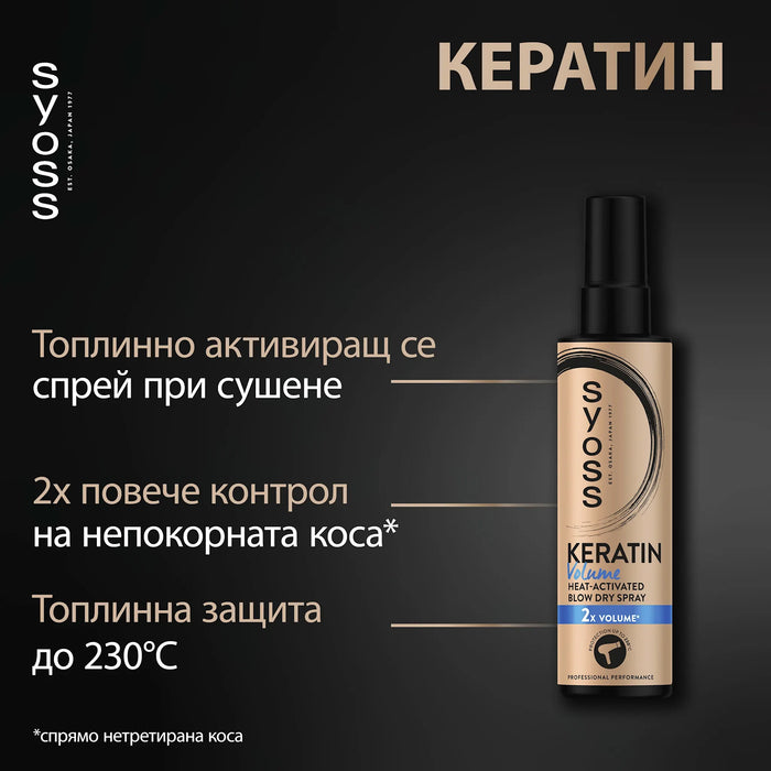 Спрей за топлинна защита на косата Volume, 200 ml