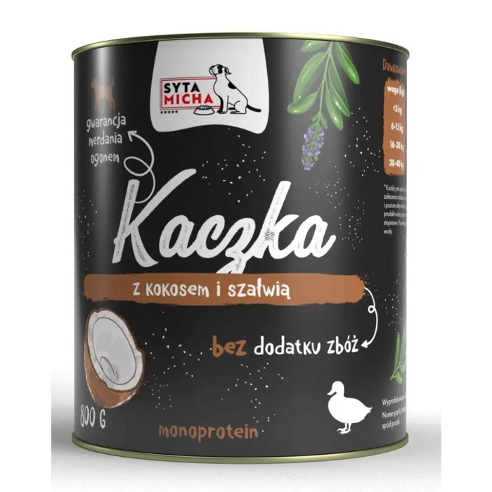 SYTA MICHA Патица с кокос и градински чай - мокра храна