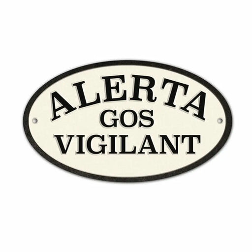 Табелка Magnet & Steel Alerta Gos Vigilant 16,3 x 9,5 cm