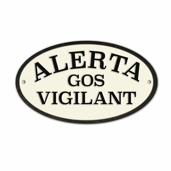 Табелка Magnet & Steel Alerta Gos Vigilant 16,3 x 9,5 cm