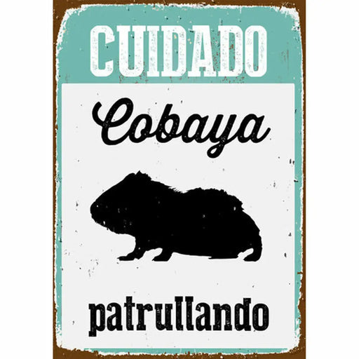 Табелка Magnet & Steel Cuidado Cobaya Patrullando 14,8 x 21