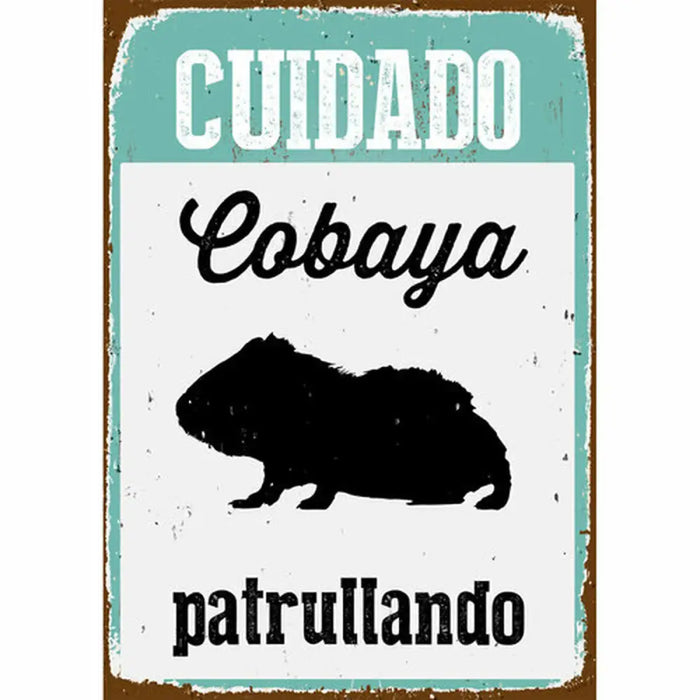 Табелка Magnet & Steel Cuidado Cobaya Patrullando 14,8 x 21