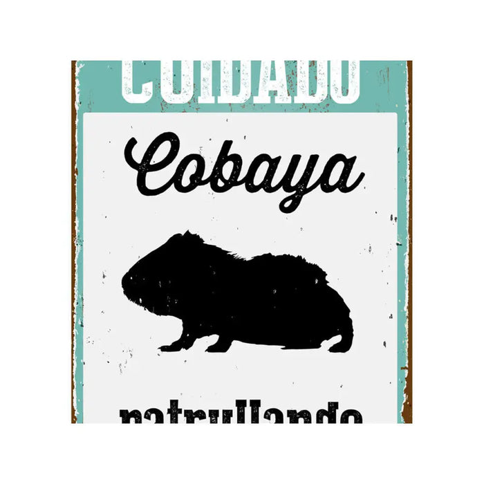 Табелка Magnet & Steel Cuidado Cobaya Patrullando 14,8 x 21