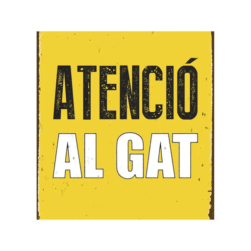 Табелка Magnet & Steel Atenció al Gat 14,8 x 21 cm