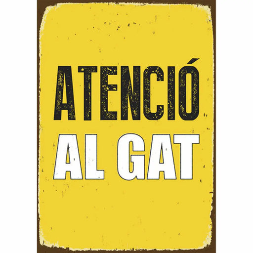 Табелка Magnet & Steel Atenció al Gat 14,8 x 21 cm