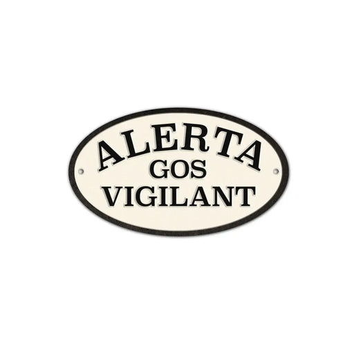 Табелка Magnet & Steel Alerta Gos Vigilant 16,3 x 9,5 cm