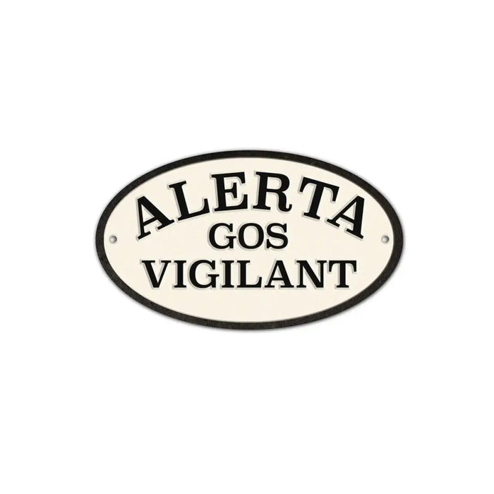 Табелка Magnet & Steel Alerta Gos Vigilant 16,3 x 9,5 cm