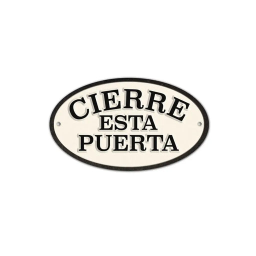 Табелка Magnet & Steel Cierre esta Puerta 16,3 x 9,5 cm