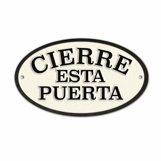 Табелка Magnet & Steel Cierre esta Puerta 16,3 x 9,5 cm