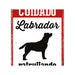 Табелка Magnet & Steel Cuidado Labrador Patrullando 14,8 x