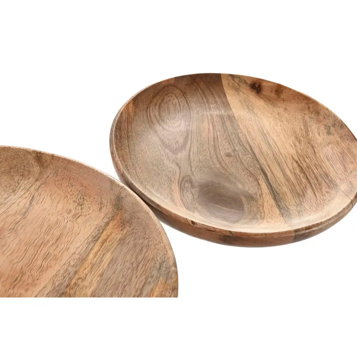 Табла Home ESPRIT Кафяв Дърво манго Кръгъл 25 x 25 x 2,5 cm