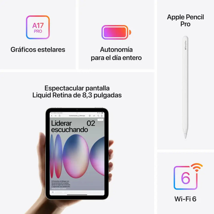 Таблет Apple iPad mini 8,3’’ 8 GB RAM 256 GB Сребрист A15