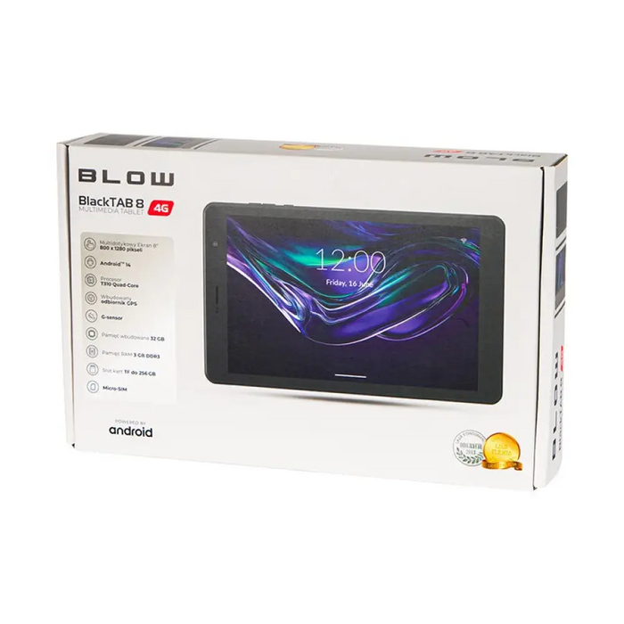 Таблет Blow BlackTAB8 Unisoc T310 3 GB RAM 32 GB Черен