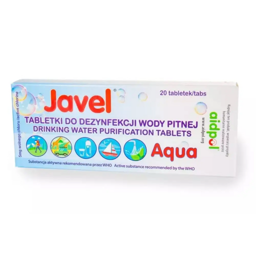 Таблетки за дезинфекция на вода Javel Aqua 20 бр