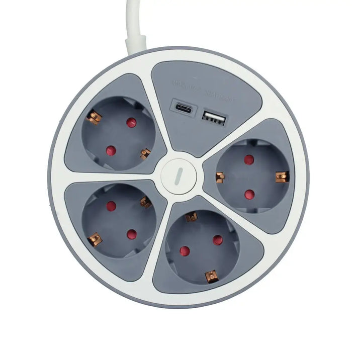 Табло с 3 гнезда с бутон за включване TM Electron