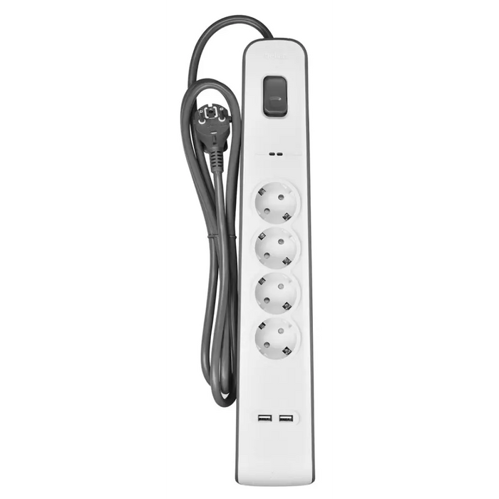 Табло с 4 гнезда с бутон за включване Belkin BSV401VF2M USB