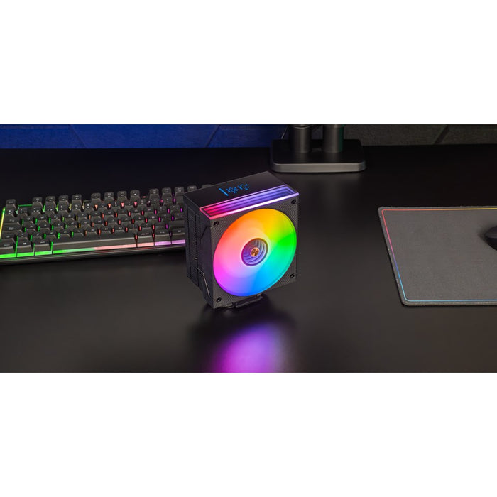 Mars Gaming MCPU-LCD охладител за процесор 12 см Черен 1 бр.