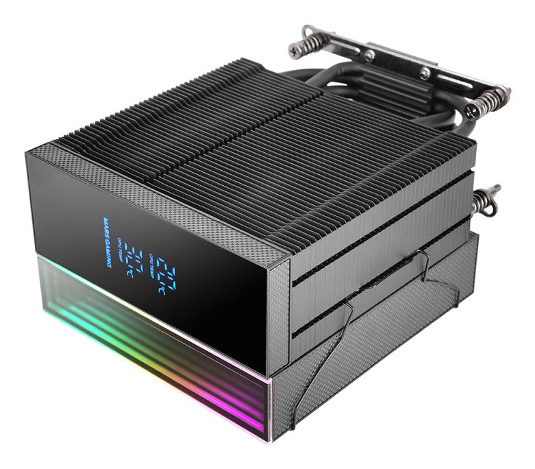 Mars Gaming MCPU-LCD охладител за процесор 12 см Черен 1 бр.