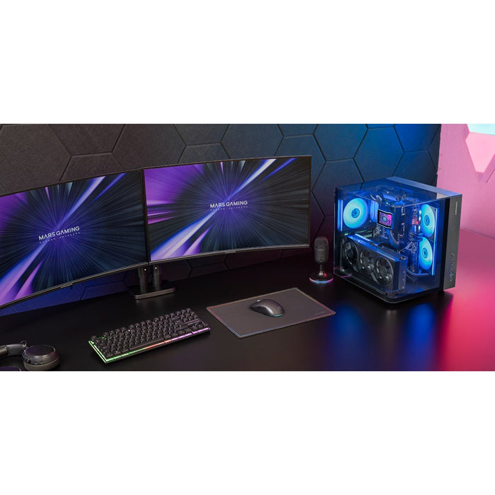 Mars Gaming MC-INFINIOLITE Midi Tower Черен