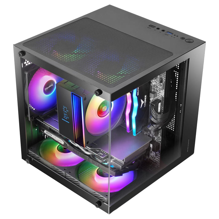 Mars Gaming MC-CUBE кутия за компютър Mini Tower Черна