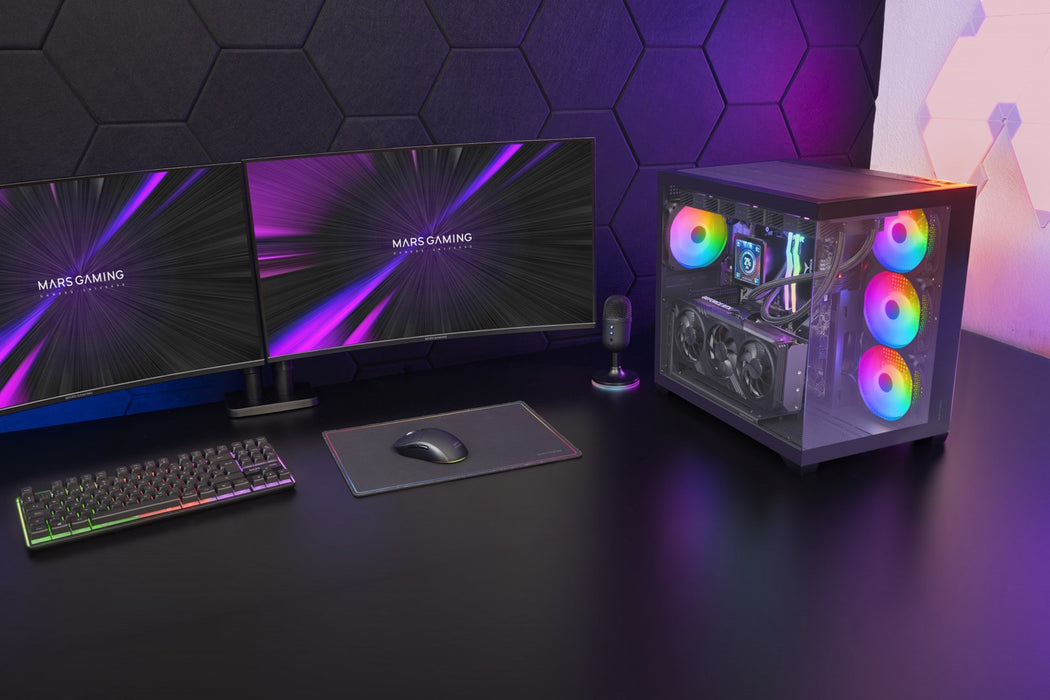 Mars Gaming MCV5 кутия за компютър, Midi Tower, черна