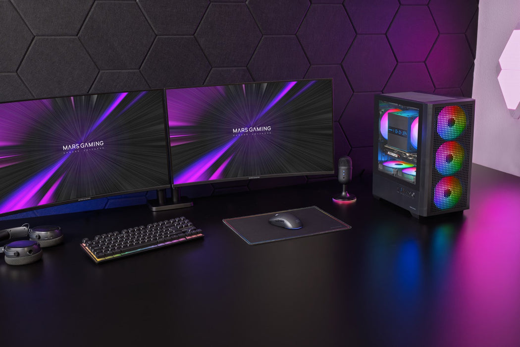 TACENS MARS MC-VECTOR 4xARGB USB-C mATX- обудова/калъфи