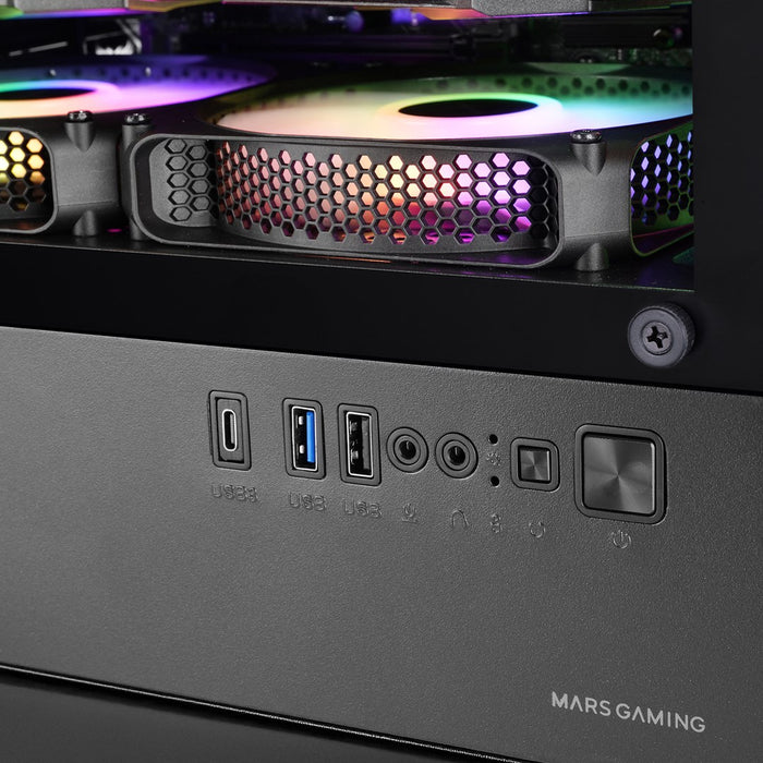 TACENS MARS MC-VECTOR 4xARGB USB-C mATX- обудова/калъфи