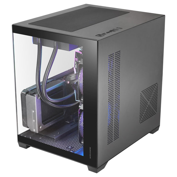 Mars Gaming MCVIEW3 кутия за компютър Mini Tower Черна