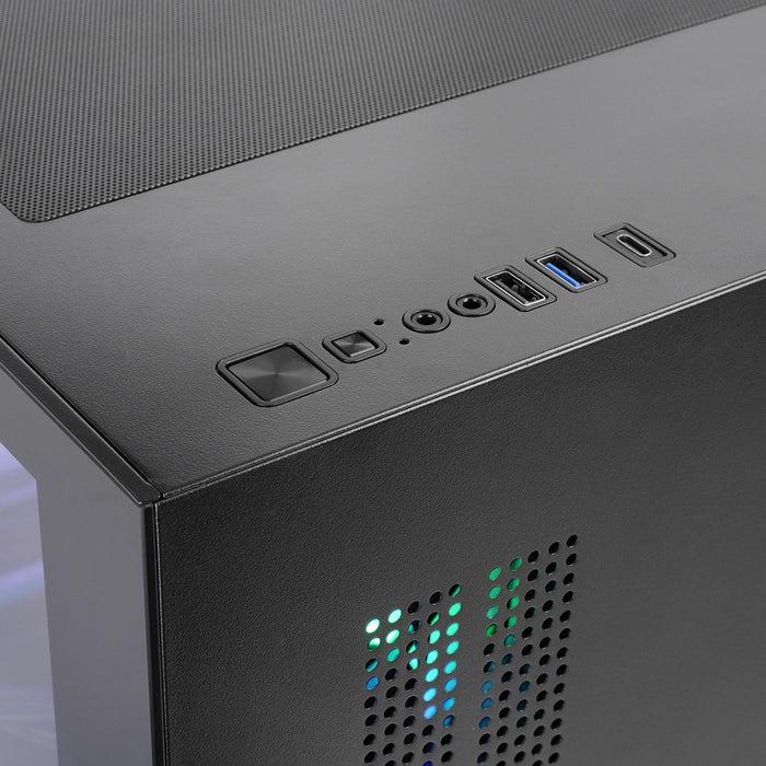 Mars Gaming MCVIEW3 кутия за компютър Mini Tower Черна