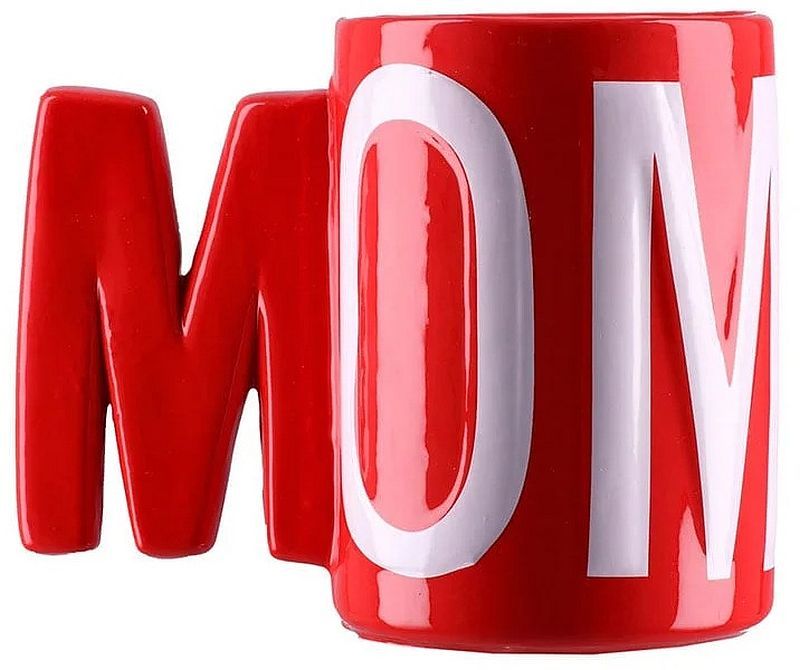 Керамична чаша Takk Toby - Mum, червена