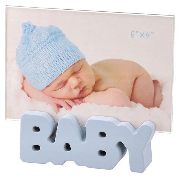 Рамка за снимка Takk Woody - Baby, 10 х 15 cm, синя