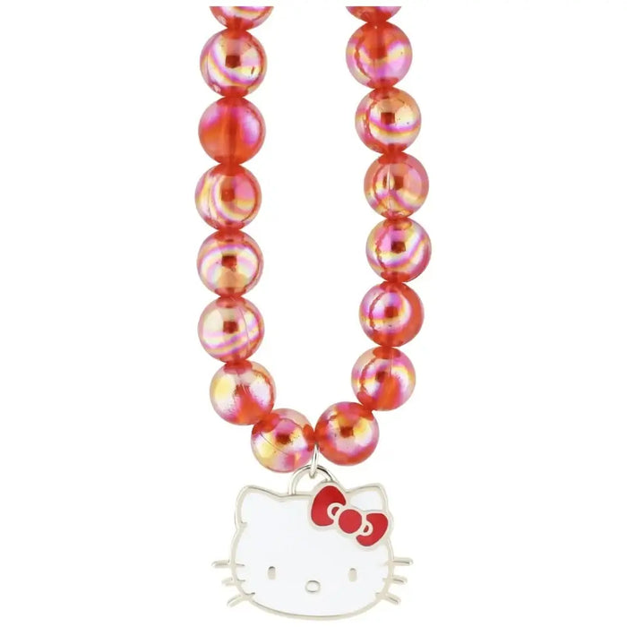 Талисман за телефон Hello Kitty Pearls Kitty Head - червен