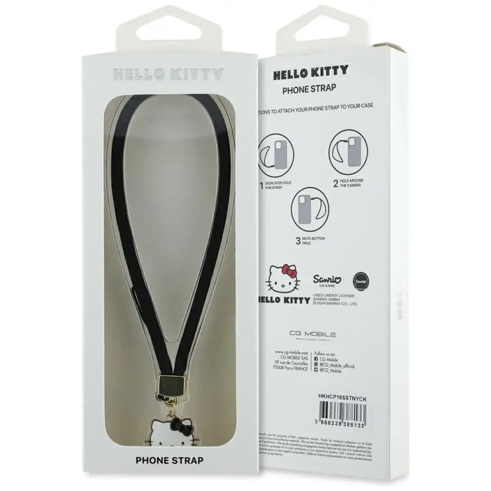 Талисман за телефон Hello Kitty с найлонов кабел Kitty Head