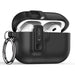Тънък калъф Tech-Protect с кука за AirPods Pro 3 - черен