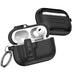 Тънък калъф Tech-Protect с кука за AirPods Pro 3 - черен